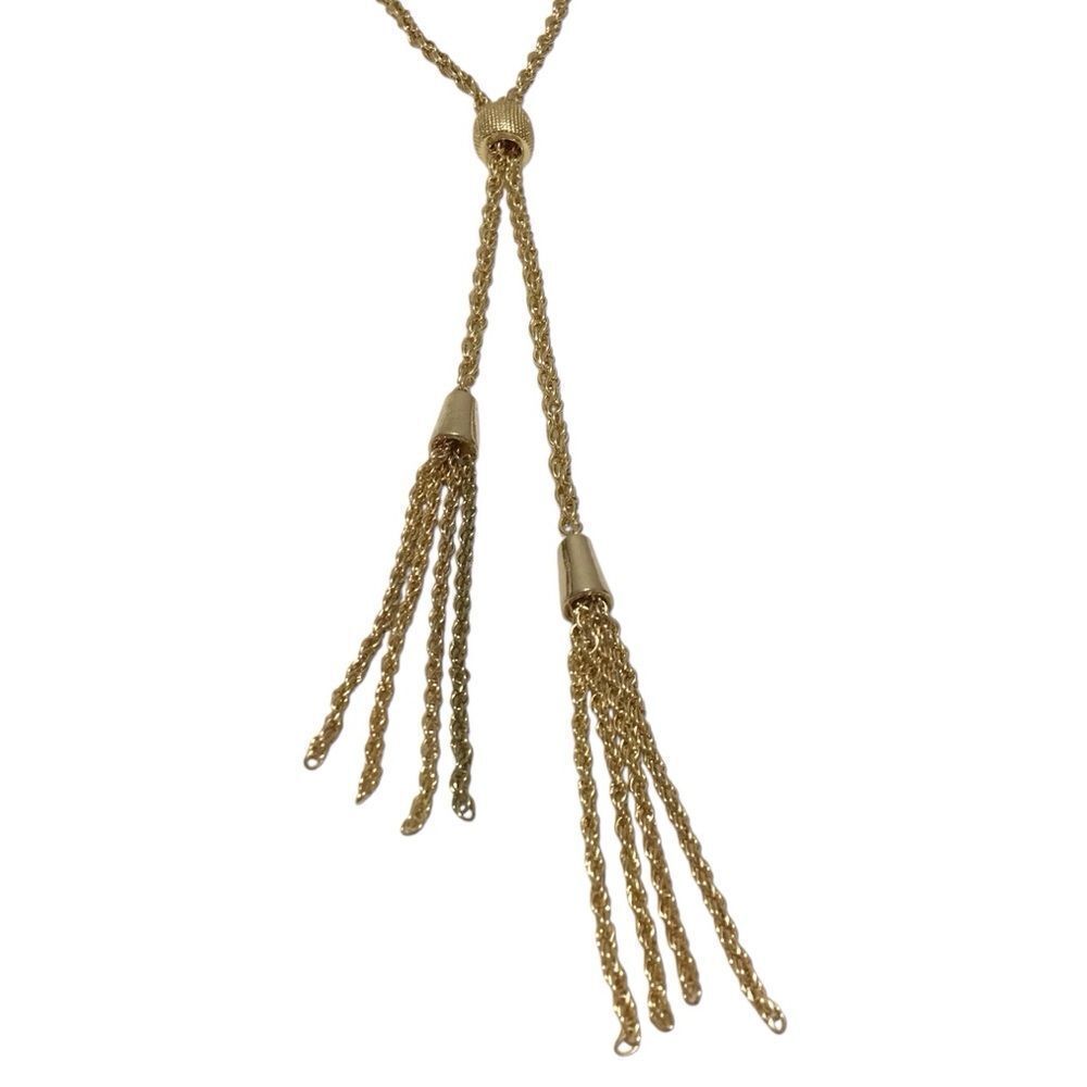 Charter Club Gold Chain With Tassel